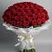 Букет 101 Красная роза Блэк Мэджик в Лучинское