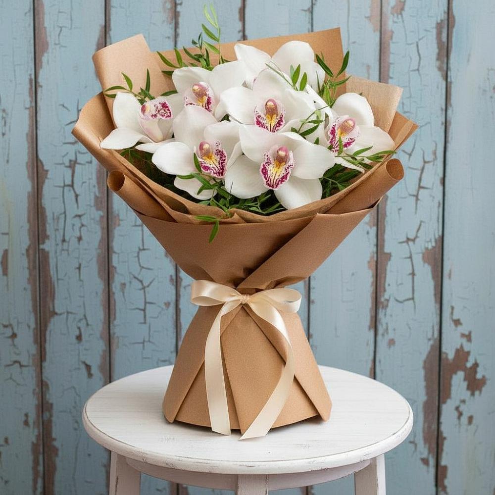 Букет цветов из: Орхидеи и Розы в Лучинское