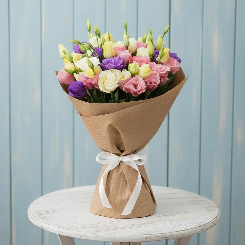 Букет цветов из: Лизиантусы в Лучинское