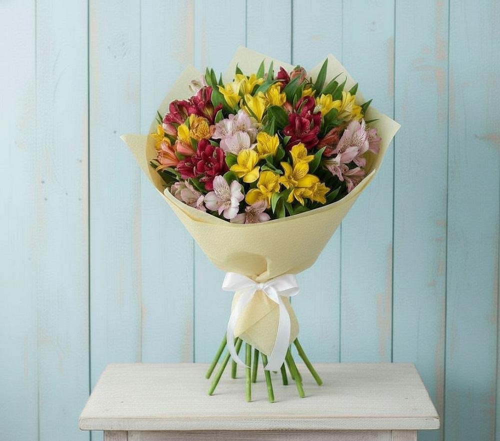 Букет цветов из: Альстромерии в Лучинское