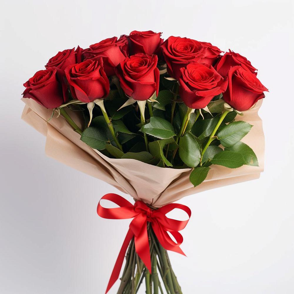 Букет 11 Красных роз Эдлесс Лав в Лучинское